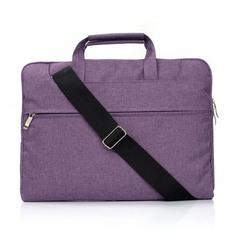 

High Quality Bright Durable For 13.3 inch Tablets Portable One Shoulder Handheld Zipper 13.3 inch Laptop Bags(Purple)