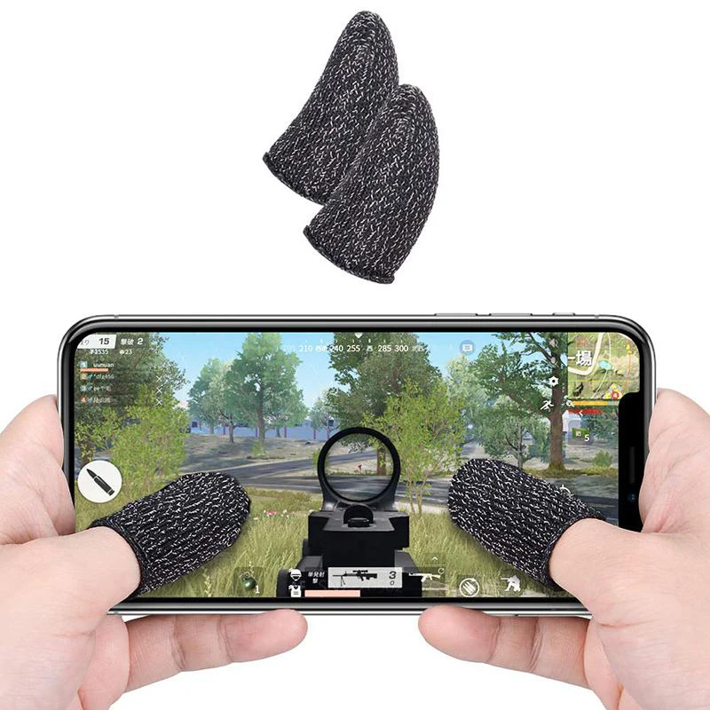 

Breathable Mobile Game Controller Touch Screen Thumbs Finger Sleeve Touch Trigger for PUBG Mobile Phone Game Gaming Gloves
