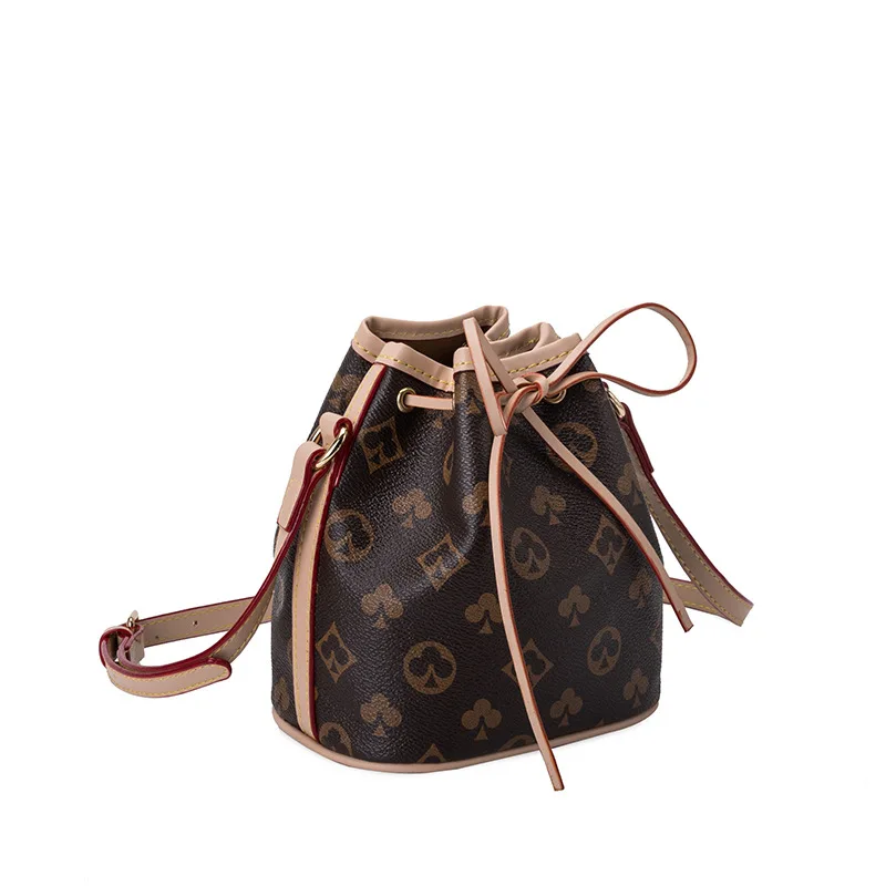 

BM9497 Wholesale Brand New Luxury Lady Pouch Long Strap String Opening PU Leather Bucket Bag Women Shoulder Bags