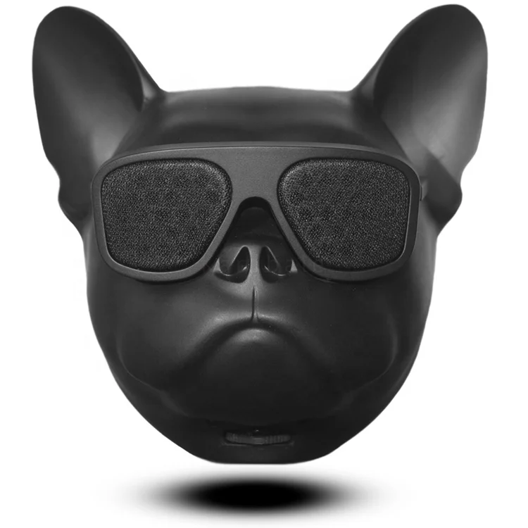 

Factory Wholesale Hot Sale Mini French Bulldog Speaker Built in Microphone Cool Bulldog Wireless Portable Blue tooth Speaker