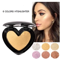 

New Design Heart Shape High Lighter Makeup Pressed Highlighter Powder For Lady Make Up