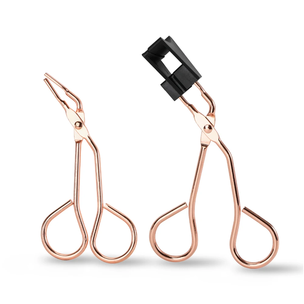 

Wholesale new products free glue magnetic eyelash curler, Rose gold