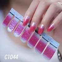 

Wholesale non toxic nail sticker gradient nail polish wraps natural nail sticker