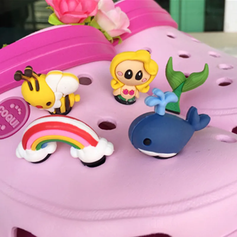 

Hot sale 3d stereoscopic PVC designer charms for diy croc for kids clog buttons shoe new style shoe charms