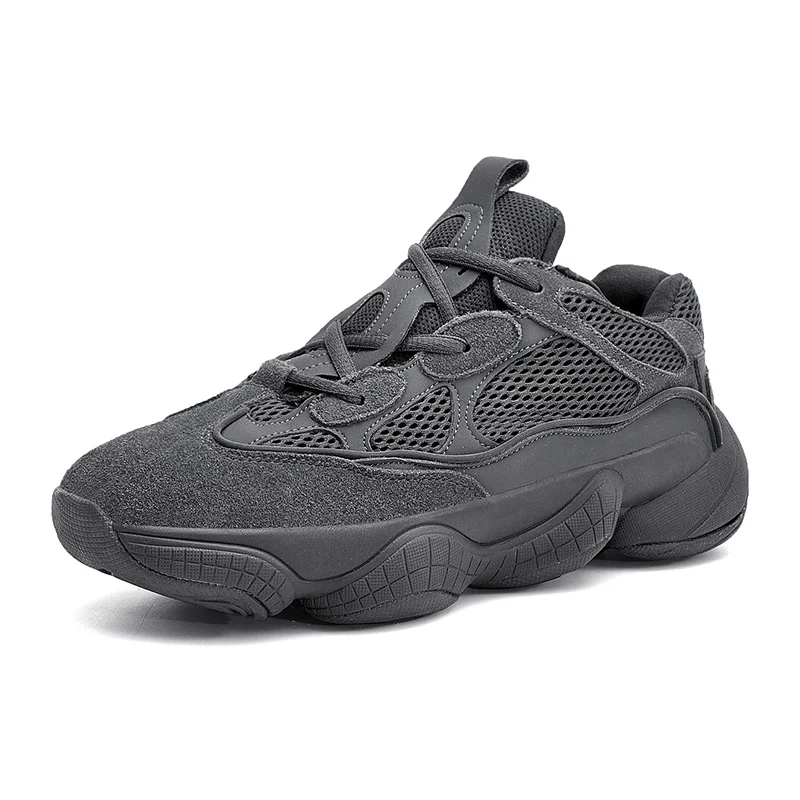 

2019 Latest Design Original High Quality Genuine Leather Yeezy 500 Style Cool Fashion Sneakers Yeezy Shoes, Grey,black,beige,dark grey