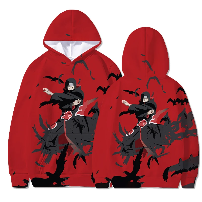 

Manufactory Wholesale Polyester Men Custom 3D Printing Anime Cartoon Narutoes Hoodie