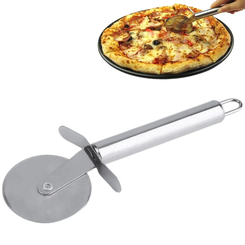 

Pizza Cutter Stainless Steelknife Cake Bread Pies Round Knife Cutter Pizza Tool Pizza Wheels Cooking Tool