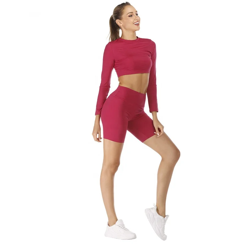 

Sexy Women Training Shorts Tights Sportswear Gym Yoga Fitness Set