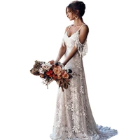 

New in stock Embroidery Lace White Party Formal Dresses for Wedding