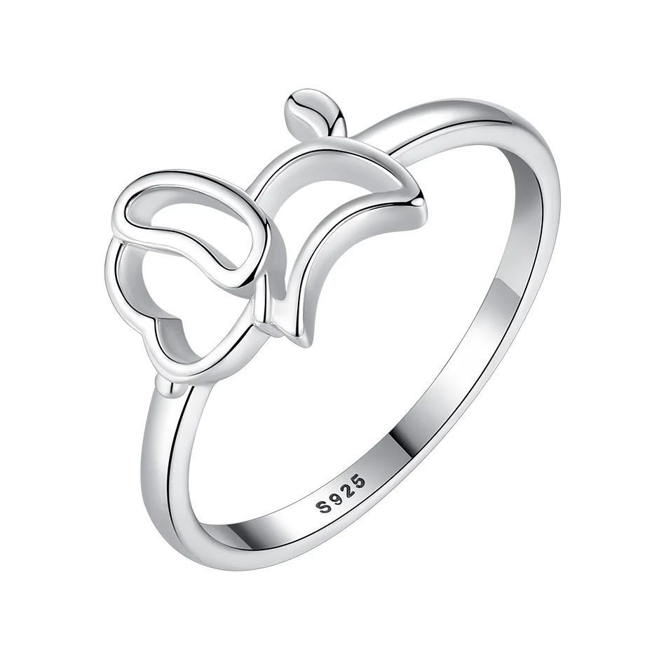 

Hot Sale 925 Silver Jewelry Wholesale Lovely Pet Dog 925 Sterling Silver Women's Ring Cat Finger Ring