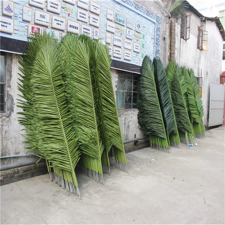 

Artificial palm leaves outdoor/plastic palm tree leaves artificial palm leaves artificial palm tree leaves, Green