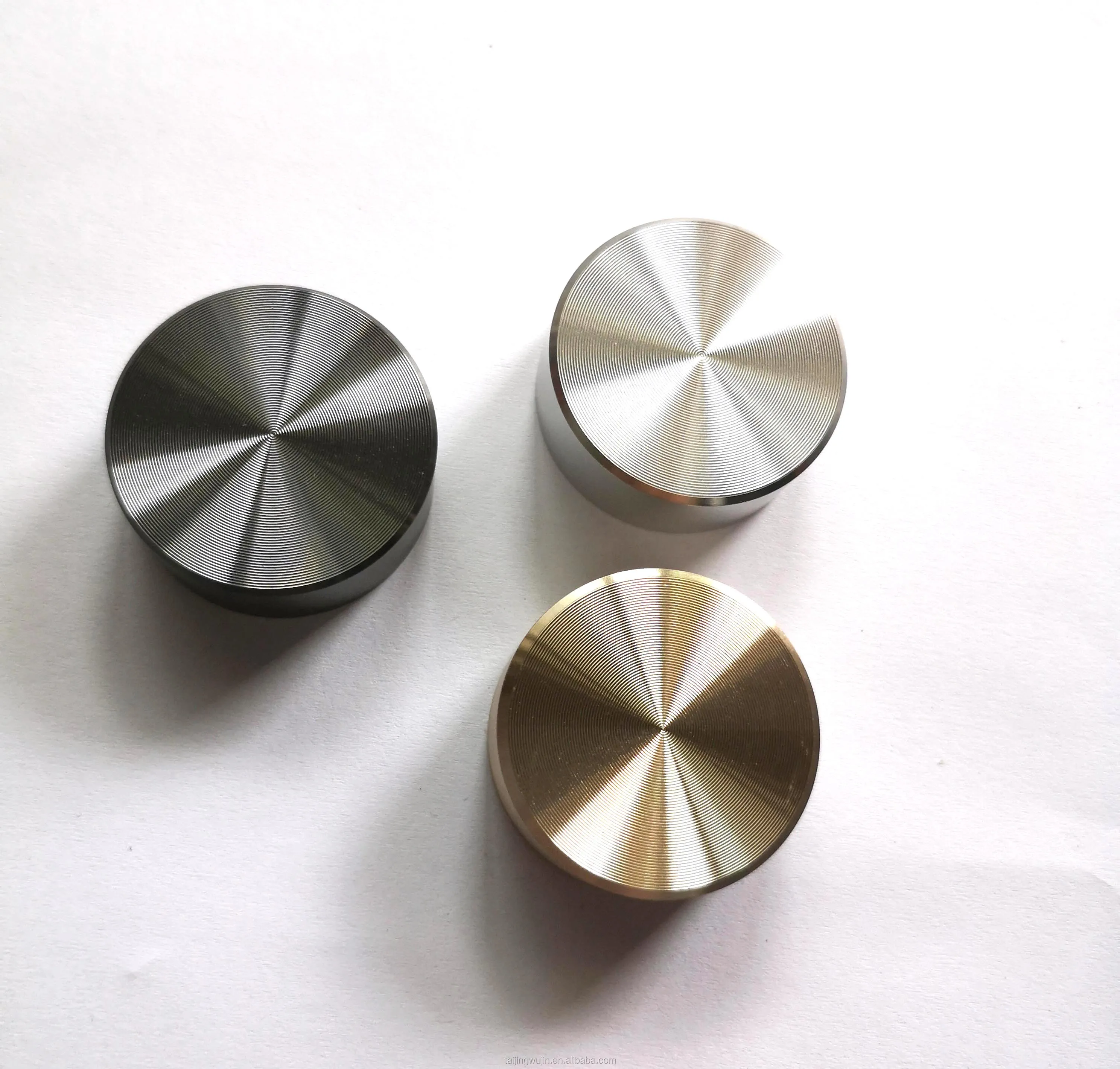 

Aluminum Knobs for audio accessories, Anodizing a variety of colors