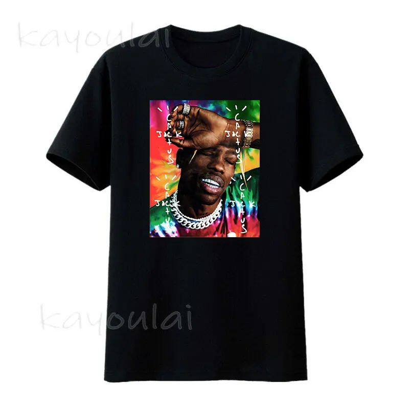 

100% Cotton 2021 Summer Mens Quality t shirt Fashion tshirt Travis Scotts ASAP Rocky Man t shirts Tops Harajuku Cool Men tshirt