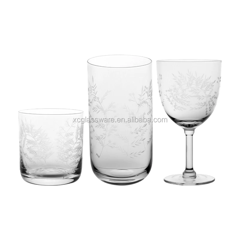 Handmade Glassware Manufacturer Sprayed Colorful Red Wine Glass With