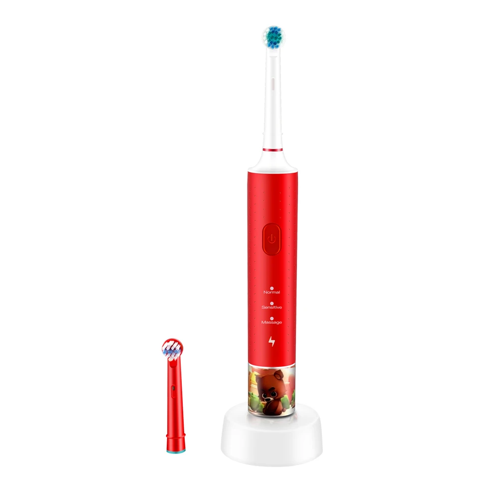 

2021 Kids Electric Toothbrush Escova De Dente Eletrica Teeth Cleaning Brushes IPX7 Spazzolino Elettrico Smart Sonic Toothbrush, Blue, red