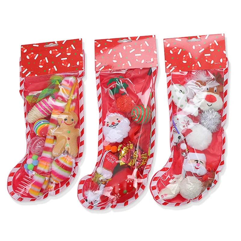 

Manufacturer wholesale christmas cat toys set three design, As picture