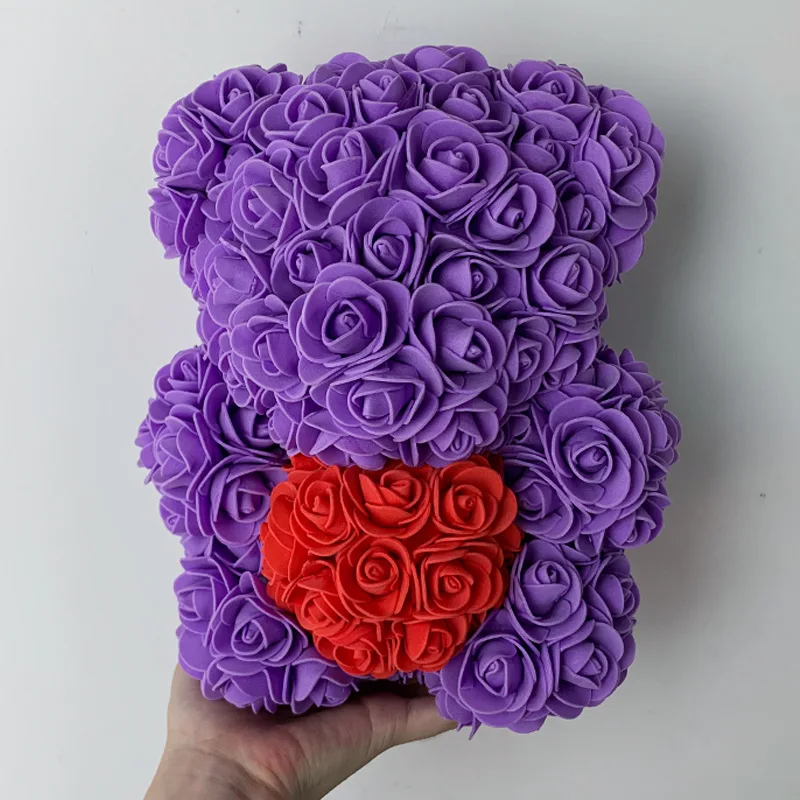 25cm rose bear