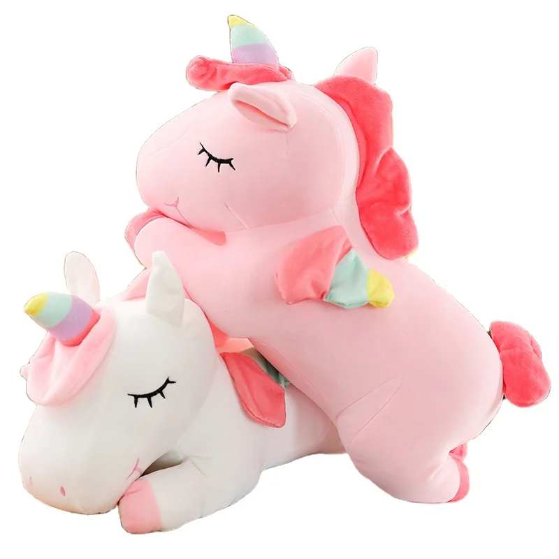 

Wholesale plush unicorn horse toy cartoon unicorn pillow
