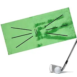 Golf Training Practicing Mat No Taste Mini Golf Portable Golf Training Aids Turf Mat Gift for Home Office Outdoor Use Indoor