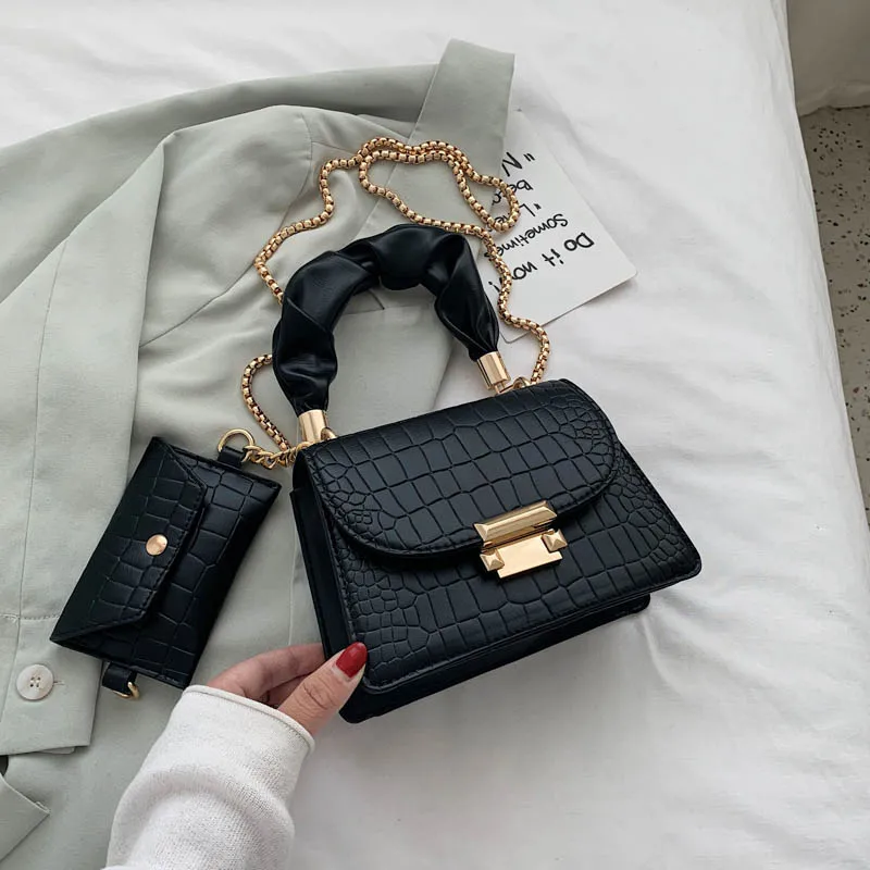 

Wholesale Mini PU Leather Shoulder Messenger Bags For Women 2021 Fashion Chain Design Shoulder Handbags Crossbody Bag, 4 colors