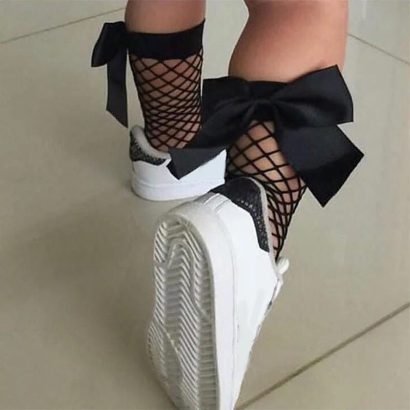 

Summer Big Bowknot Baby Socks Cute Mesh Breathable Boys Girls Socks Infant Toddler Kids Children Socks, Picture shown