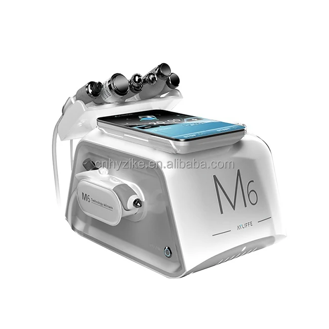 

2022 Newest M6 Intelligent 6 In 1 facial hydra oxygen microdermabrasion deep skin cleaning face beauty machine