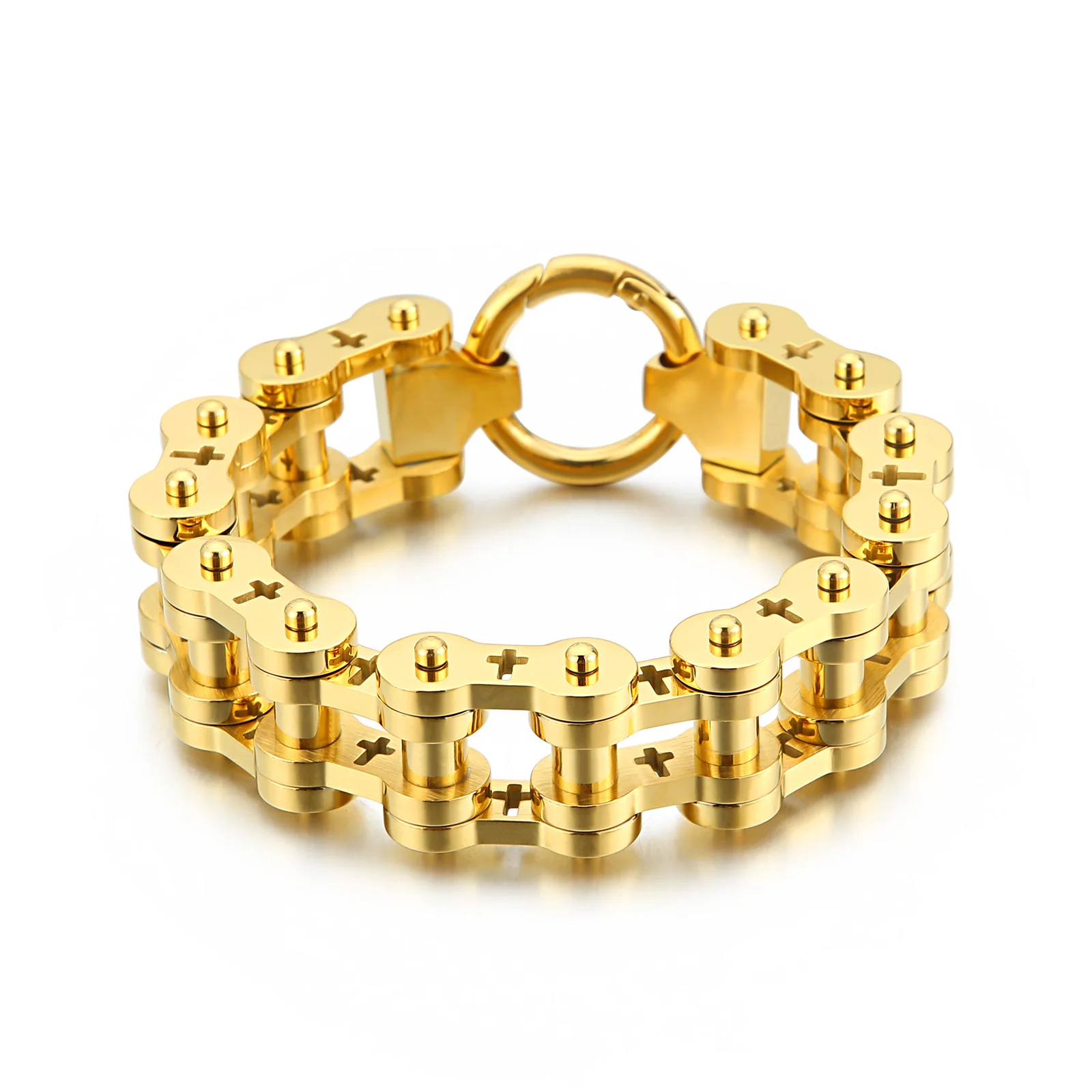 

KALEN gold and black bracelet men gifts for men, Silver