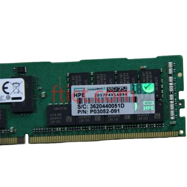

HPE 32GB (1x32GB) Dual Rank x4 DDR4-2933 HP Server RAM Memory P00924-B21 P03052-091