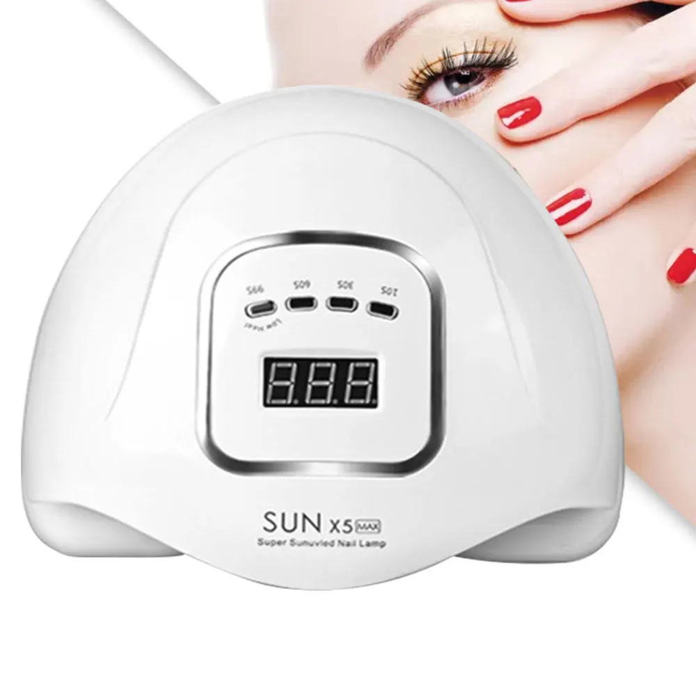 

OEM ODM Lampe UV Ongles Nail Lamp 150W Power 45 LED Dual Light Source Naildryer Nail Polish Fast Drying Lamp Smart Nail Dryer, White