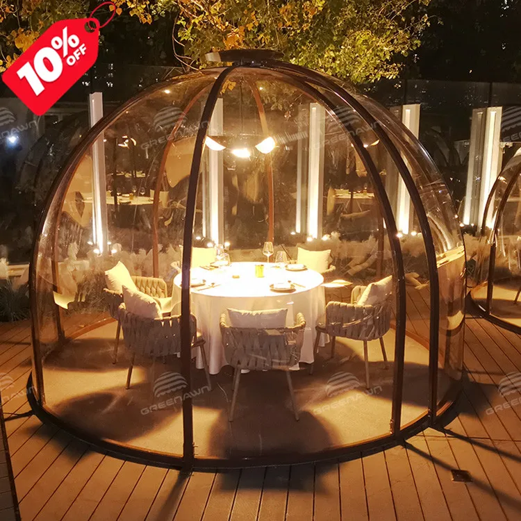 

Multi-purpose 5.5 x 3.3m Outdoor Bubble Tent Transparent Prefabricated Dome Houses For Outdoor