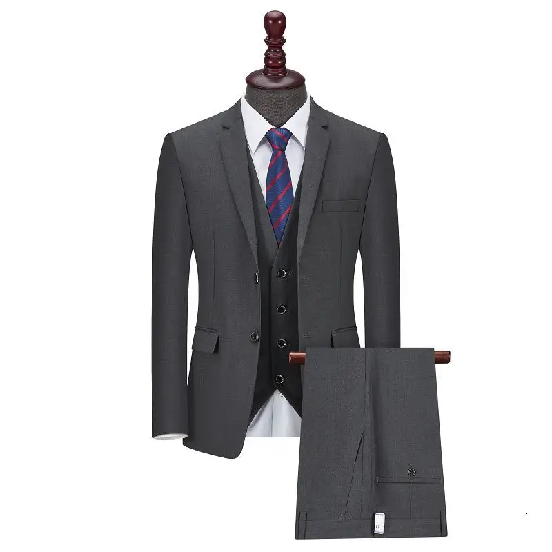 

21 young men's new casual suit three piece plus size business suit men's wholesale suit