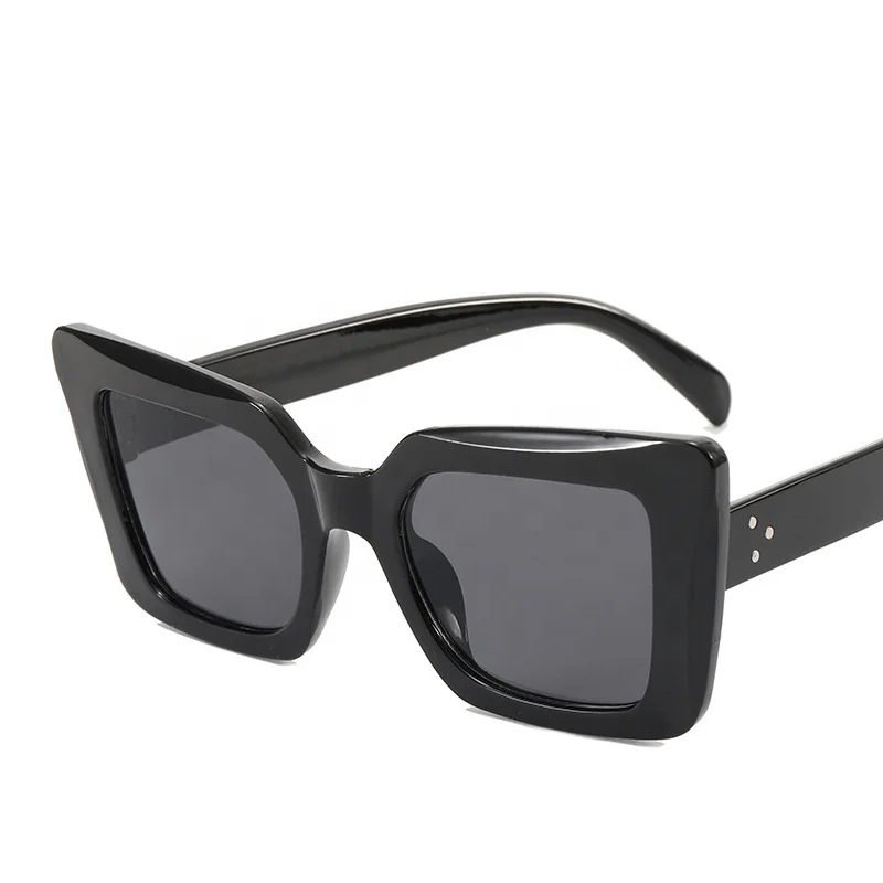 

Sunborry Hot Sale Big Oversized Frame Famous Brand Designer Custom Logo Women Luxury Lady Sunglasses 2021