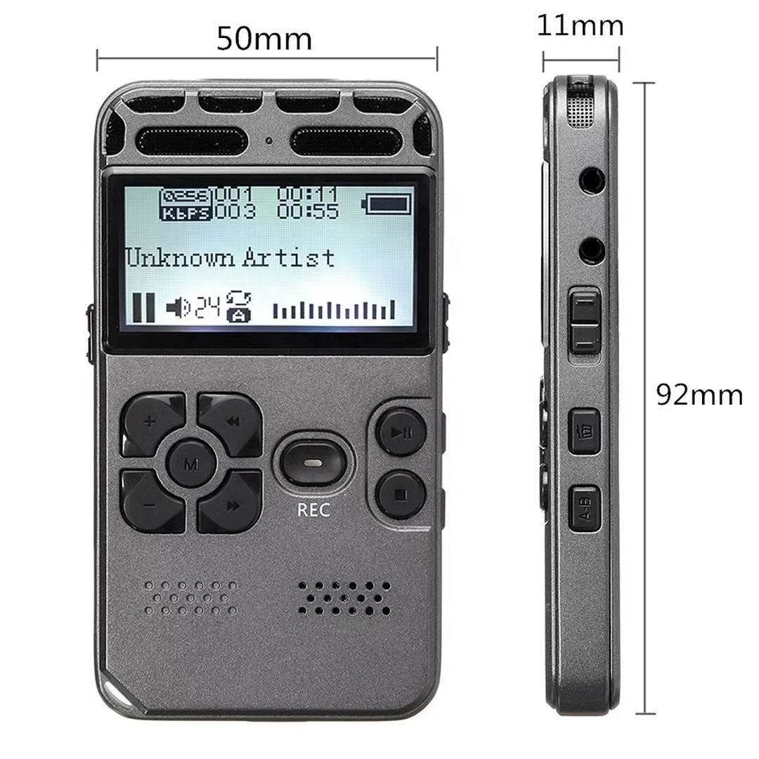 

Professional 2129 Dictaphone MP3 Player 35hours long working 8GB 1536kbps Multi-function USB LCD Digital Voice Recorder