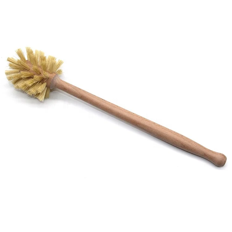 

Wholesale Eco Friendly Natural Sisal Bristle Bathroom Wood Toilet Bowl Brush
