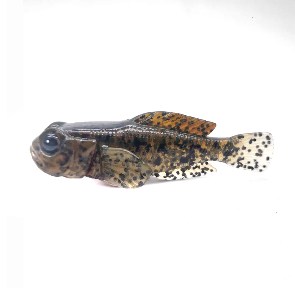 

WATERBOY Amazon Hot Sale 5pcs/Pack 75mm 9.3g Goby Finest Sea Fishing Trout Trolling Fish Bait Artificial Softbait Lure