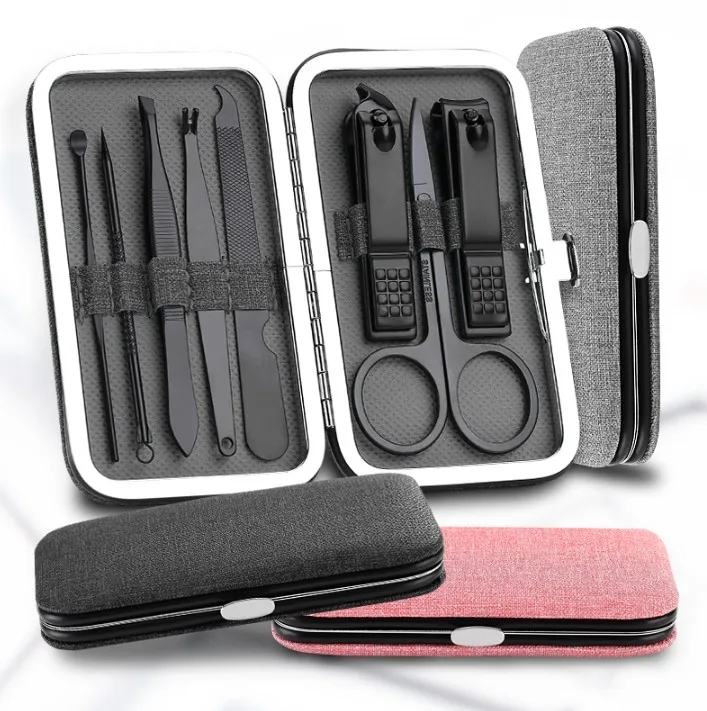 

Professional Pedicure Set Nail Clippers Cleaner Cuticle Grooming Kit Manicure Set with Case