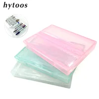 

14 Hole 3/32" Empty Nail Drill Bit Box Drill Holder Stand Transparent Acrylic Plastic Display Container Nail Accessories