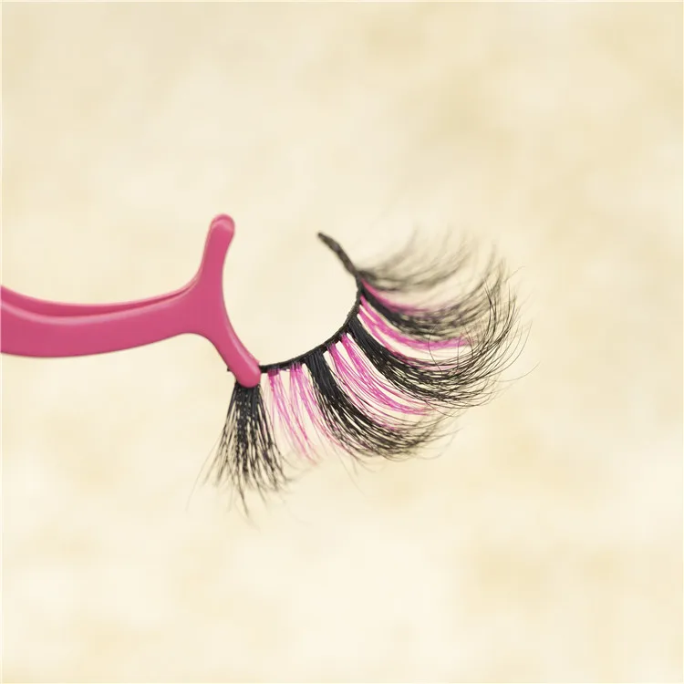 

Mink False Lashes 3D Eyelashes colorful mink lash AC-06