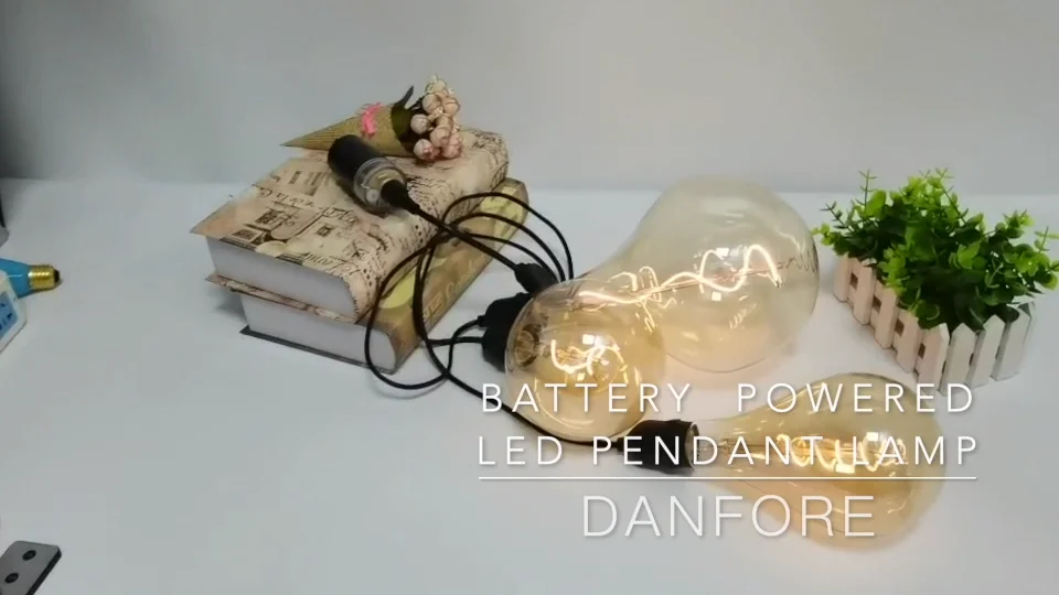 Decorative Battery Operated Triple Socket 3v 6v Pendant Lightings