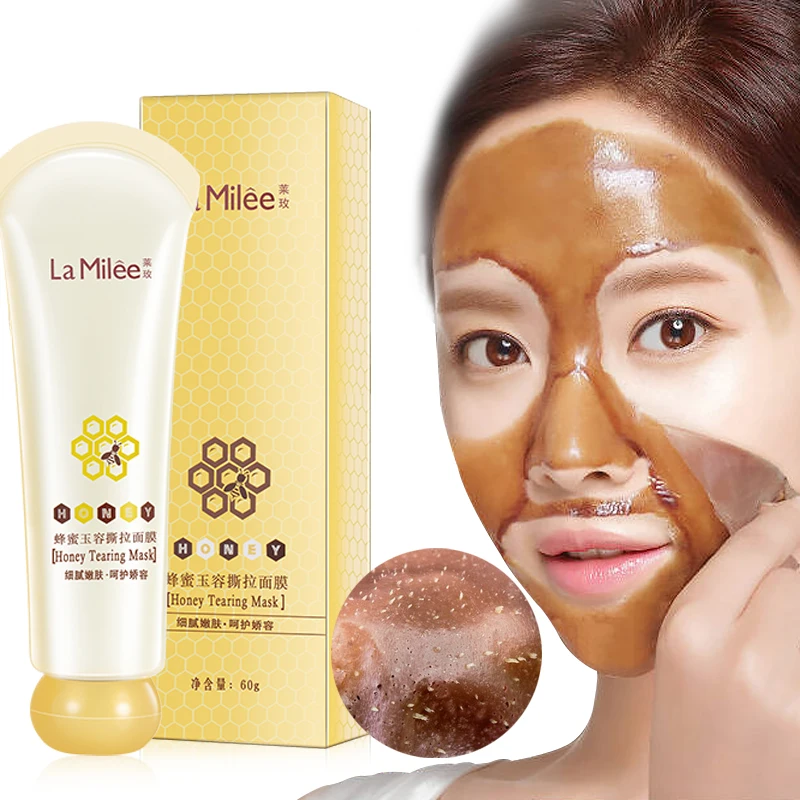 

Honey tearing mask Peel Mask oil control Blackhead Remover Peel-Off Dead Skin Clean Pores Shrink Facial care face Skincare mask