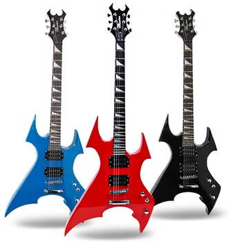 

Minsine factory price & high quality Wholesale China oem custom shape Red/BlueBlack electric guitar guitar electric