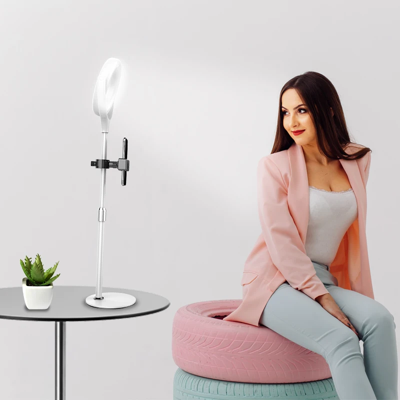 

Desktop 8 inch ring light, Black / white