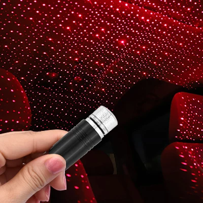 Adjustable USB romantic decoration laser star effect Atmosphere Car USB star projector light