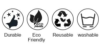 蔬菜大可重复使用的生态友好的水果食物抽绳 logo 可水洗购物网袋与