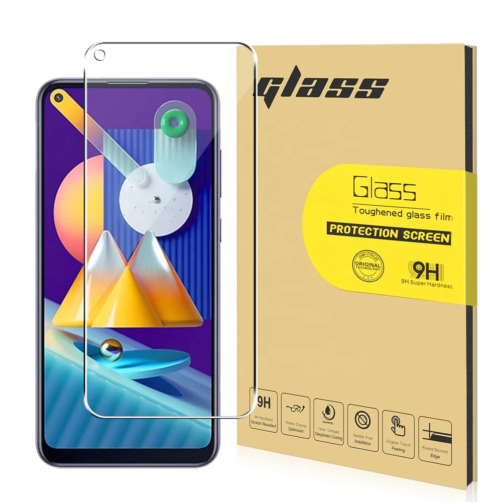 

Anti-Scratch Screen Protective glass for samsung M11 Japan+AB Glue Material