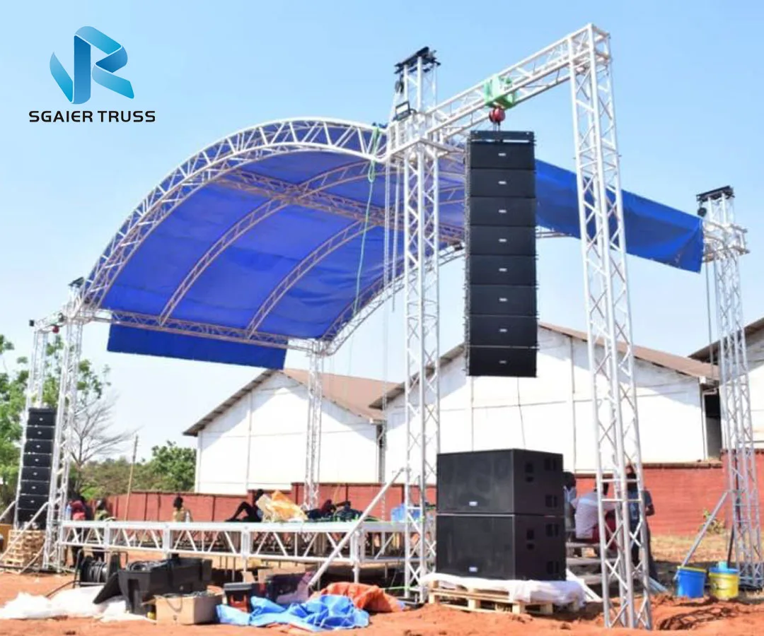 
Used Outdoor Stage Cover Truss Roof With Sound Wings For Sale In TRUSS factory 