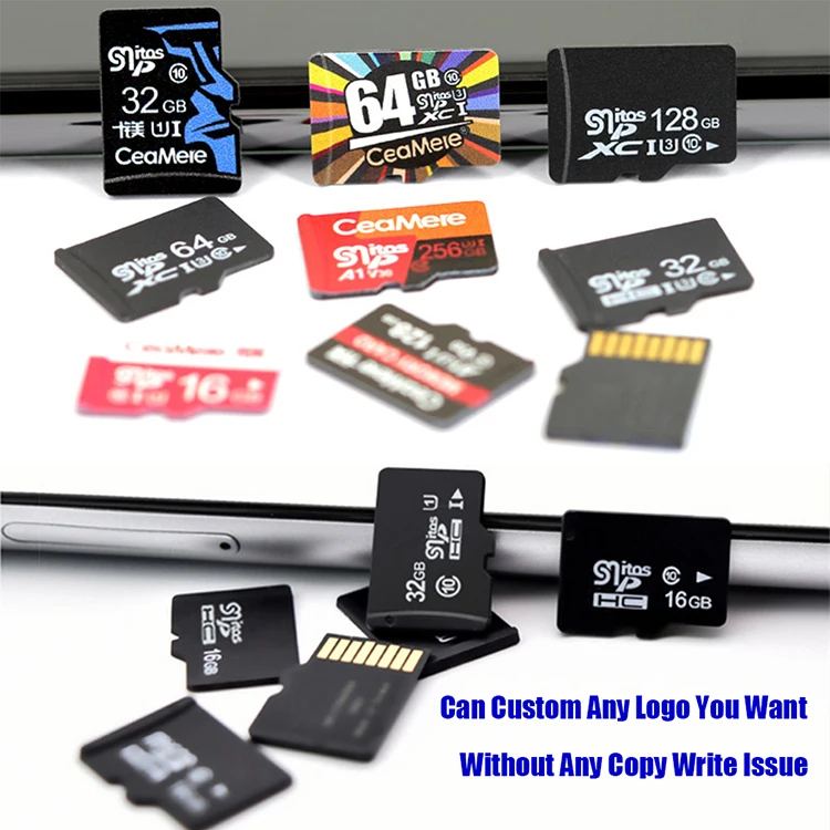 Ceamere Popular Cheap High Quality Bulk Memory Card OEM Custom Logo TF Kart Full Capacity 64GB Memory Card Micro Flash Carte