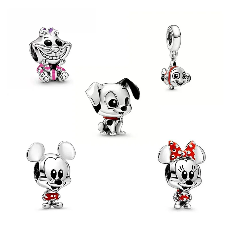 

925 Silver Charm Mickey Minnie Charm
