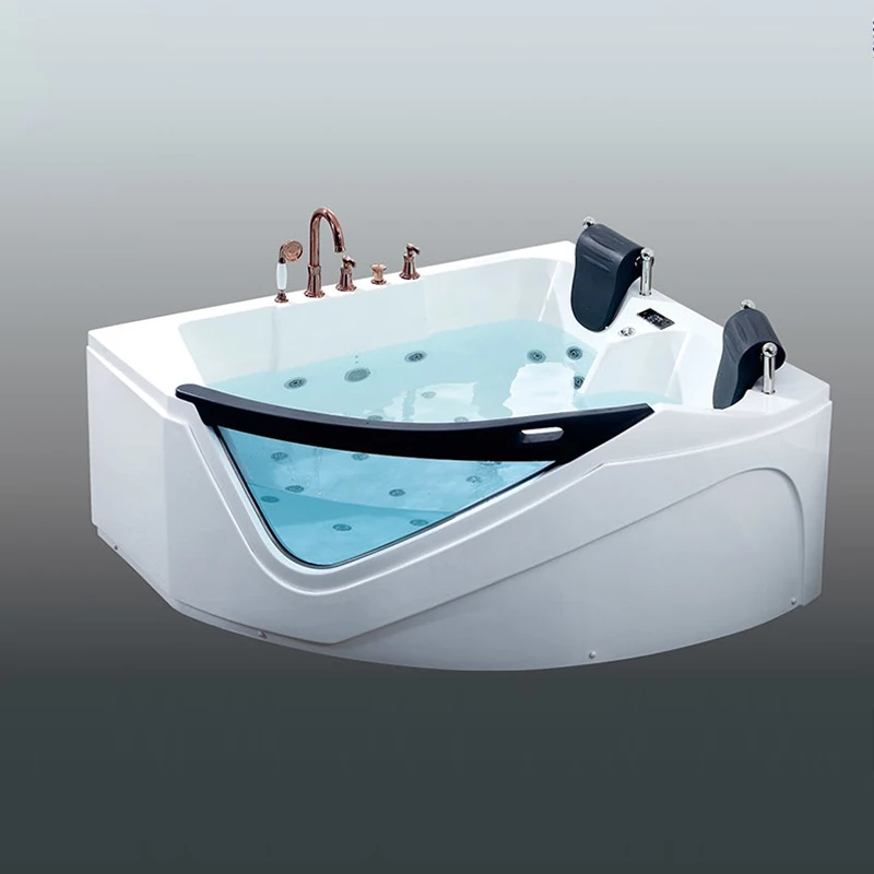 2 Person Luxury Japanese Large Whirlpool Hydro Corner Luxury Acrylic