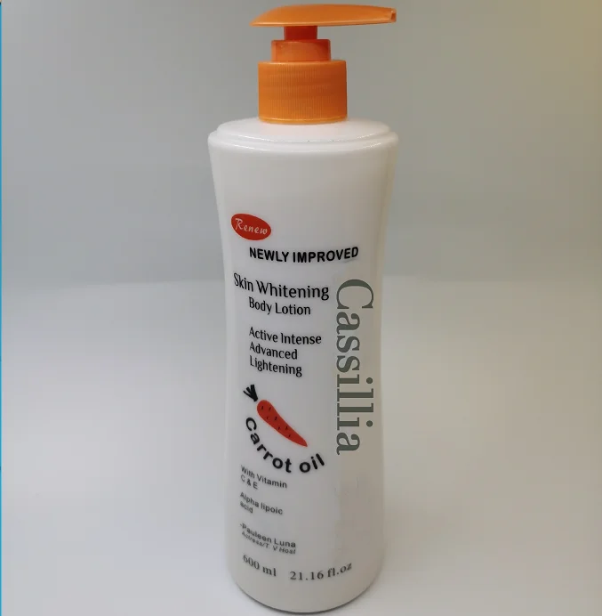 

newly improved active intense advanced lightening vitamin C&E carrot oil lipoic acid skin whitening hand body lotion